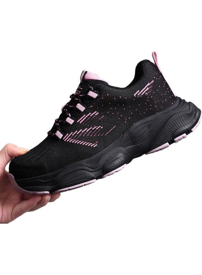Old housekeeper Housekeeper Women'S Ultra-Light Breathable Steel Toe Anti-Smashing And Puncture-Proof Ladies' Small Size Work Safety Shoes Wear-Resistant Lightweight 40 - Image 1