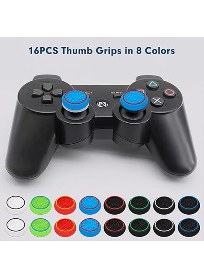 8 Pairs Controller Thumb Grips Replacement for ps4/ps5, Silicone Joystick Caps, Anti-Slip Anti-Scratch Thumb Grips Caps Cover Analog Stick for Ps5/Ps4 - Image 4