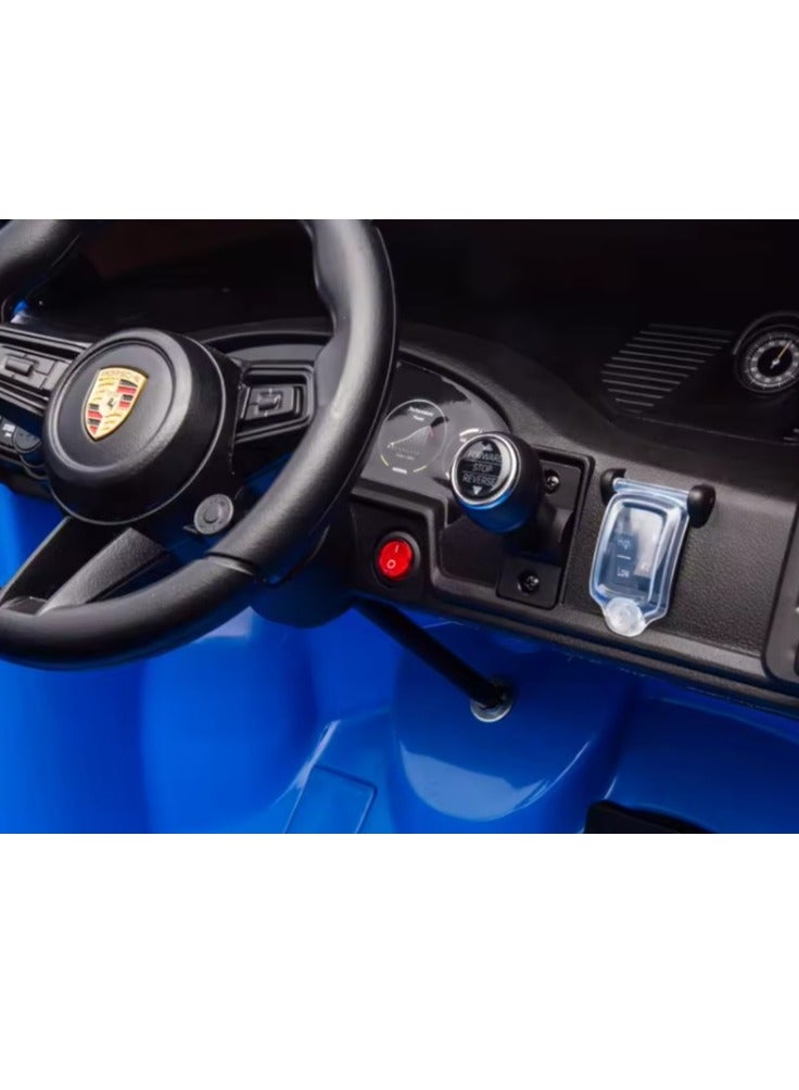Porsche 911 Ride On 12V 4M Blue DK-P911 - Image 3