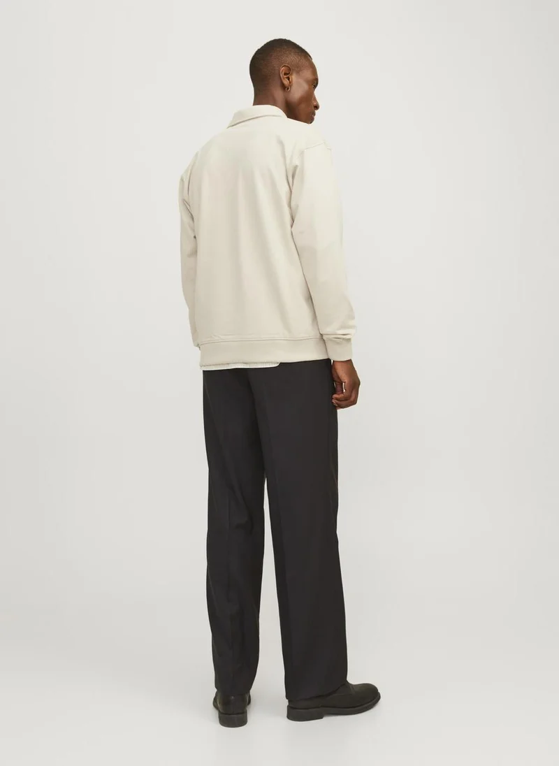 JACK & JONES Jprblumarc Half Zip Through Collar Sweatshirts