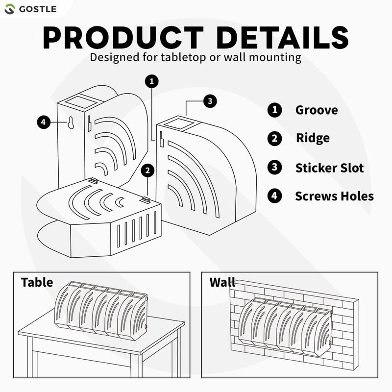 gostle 5 Inch Professional Sanding Discs Tool Storage Boxes Set - Efficient Organization  Offset Snap-On Connection  Grit Classification  Space-Saving Design  Versatile Application - 8 Boxes - Image 4