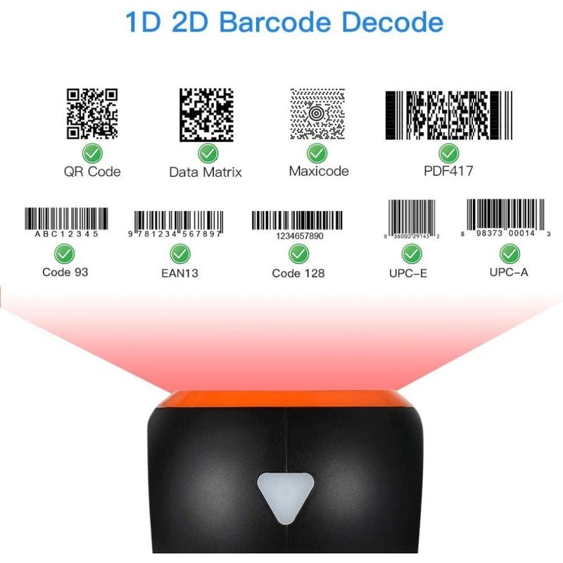 Hands-Free 1D 2D Desktop Barcode Scanner, QR Barcode Reader Support Screen Scanning Platform Scanner for Warehouse, Supermarket, Retail Store, Bookstore Pos System. - Image 3