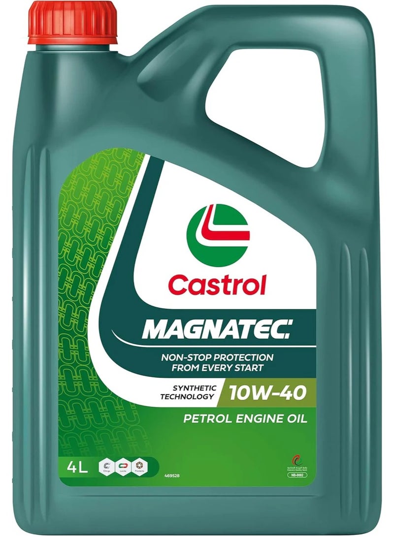 Castrol Magnatec 10W40 Synthetic Engine Oil 4Ltr - Image 2