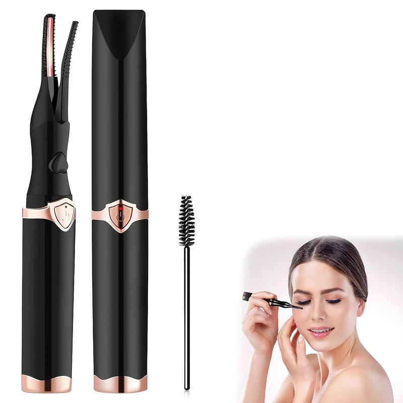 MULZI Electric Heated Eyelash Curler with 3 Temperature Modes USB Rechargeable Eyelash Lifting Kit Beauty Makeup Tool for Women Eyelashes and Eyebrow Mascara Accessories - Image 1