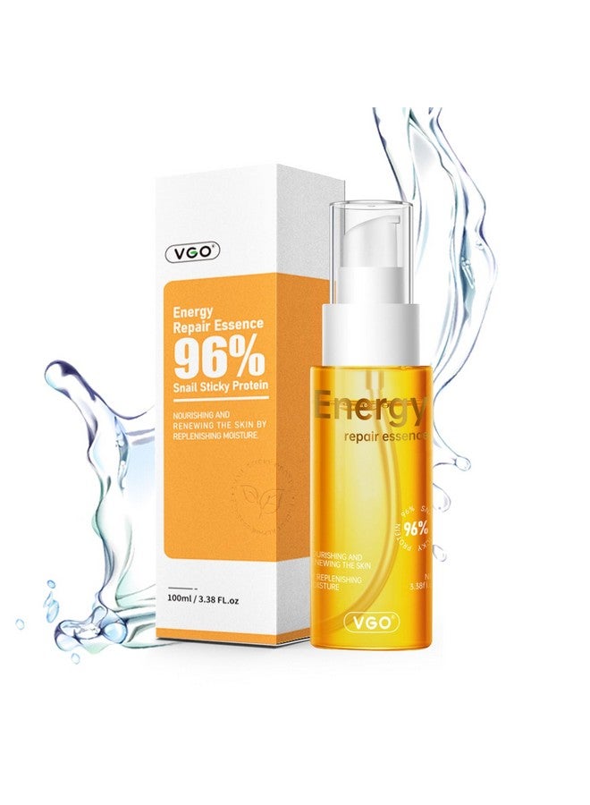 VGO VGO 96% Snail Mucin Serum - Advanced Hydrating & Anti-Aging Snail Extract Serum for Smooth, Radiant Skin - Face Serum Repair & Moisturizing Formula - Suitable for All Skin Types, 100ml / 3.38 fl.oz  - Image 1