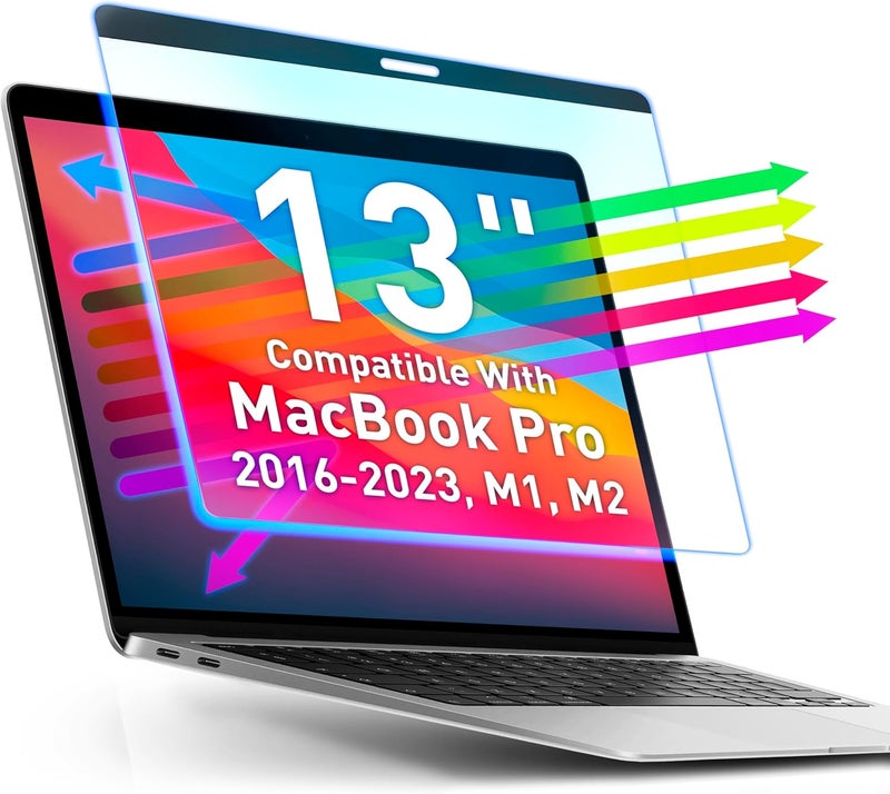 فينتيز شاشة حماية مغناطيسية من الضوء الأزرق لجهاز MacBook Pro 13 مضادة للوهج والضوء الأزرق | مرشح حماية للعين يقلل من إجهاد العين الرقمي لجهاز MacBook Pro 13 بوصة (2016-2021) - Image 1
