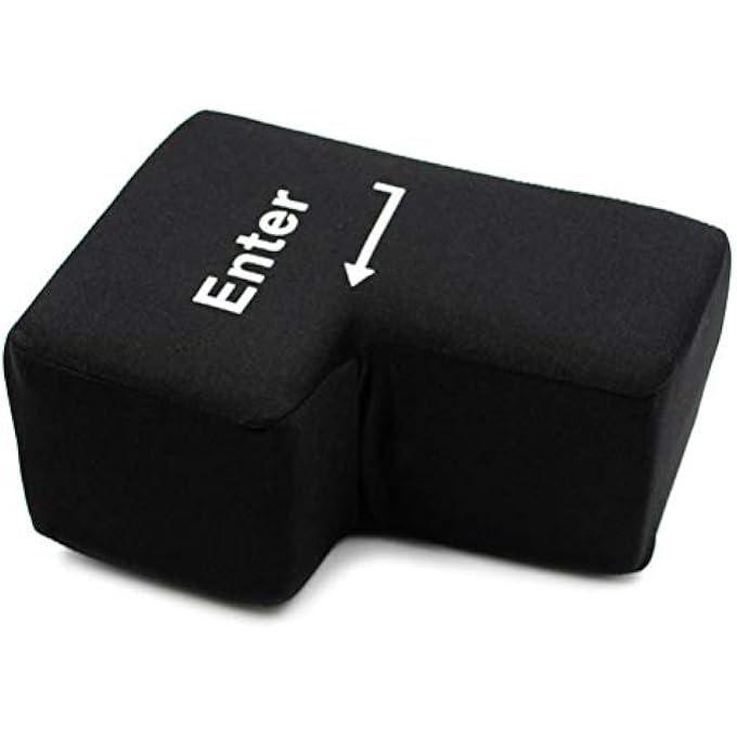 Gazaar Creative Super Sized Giant Enter Key USB Big Enter Button Comfortable Economic Desktop Pillow Stress Relief Punch Bag, Giant Enter USB Big Enter Key Relieve Stress Big Enter - Image 5