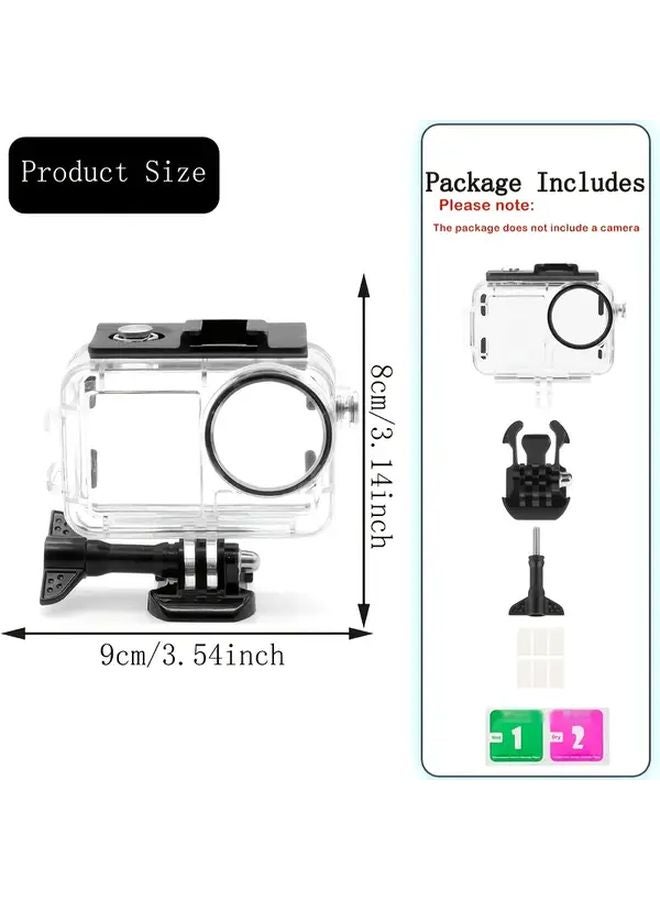 حافظة شفافة مقاومة للماء لـ DJI Osmo Action 3 و4 و5 برو - حماية للغوص العميق - Image 3