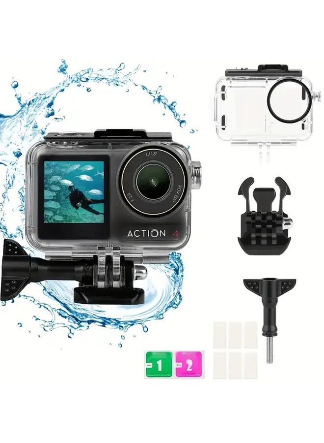 حافظة شفافة مقاومة للماء لـ DJI Osmo Action 3 و4 و5 برو - حماية للغوص العميق - Image 1