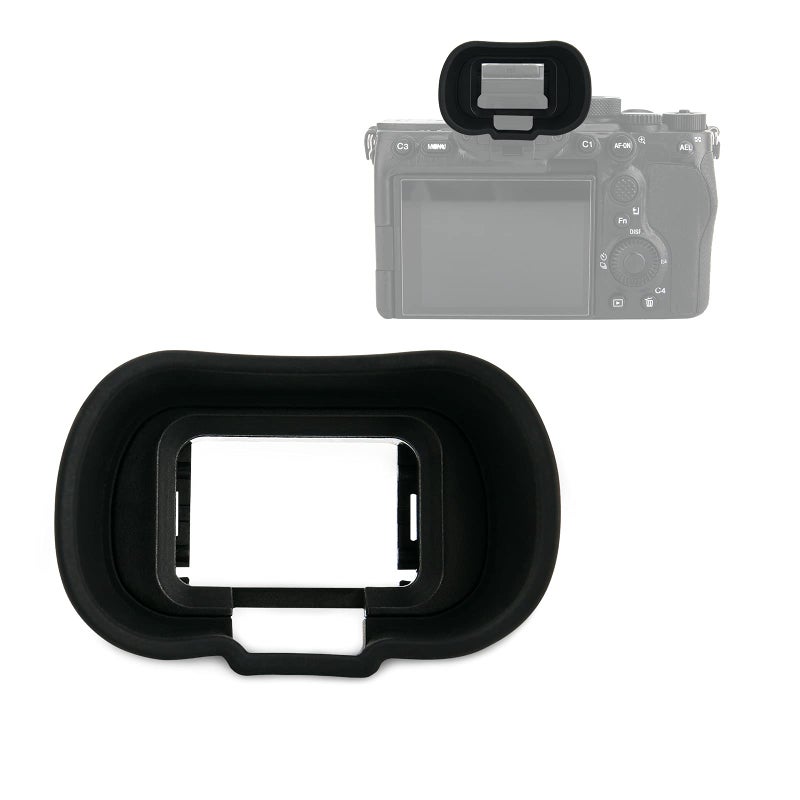 Kiorafoto Soft Silicon Camera Viewfinder Eyecup Eye Cup Eyepiece Replacement for Sony Alpha A7R V A7RV A7R5 A7 IV A7M4 A7IV A9III A1 A7S III A7SIII A7S3 ILCE-7SM3 EVF Eyeshade Protector Replaces Sony FDA-EP19 - Image 3