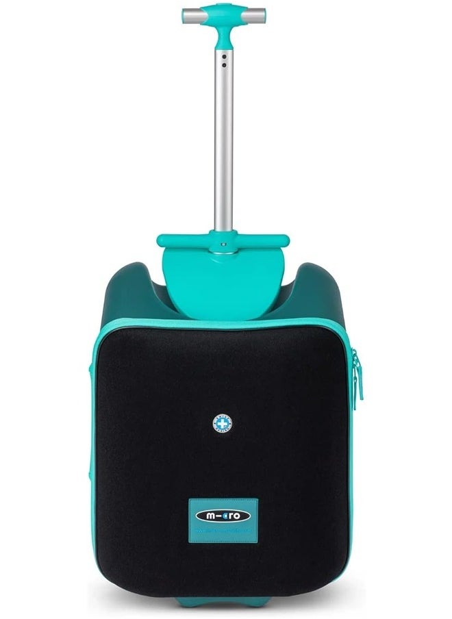 Micro Micro Foldable and Ride-Able Swiss-Designed Luggage Case Carry on for Kids-Forest Green | Ride On Luggage | Child Seat Trolley Suitcase | Trolley Suitcase | Eazy-Foldable and Ride-Able Luggage | Ages 18 Months and Up  - Image 5