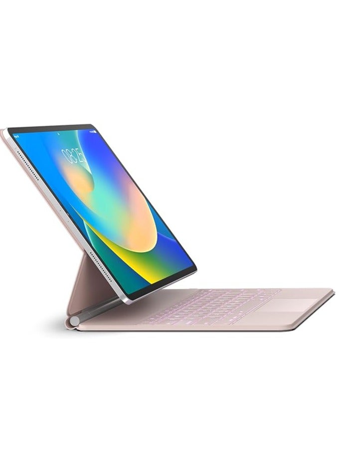 ipad keyboard Arabic and English Keyboard Case for iPad Air 11-inch (M2)  iPad Pro 11 inch (1st/2nd/3rd/4th Generation) – Magic-Style Magnetic Keyboard Case with Multi-Touch Trackpad Compatible with - Image 1