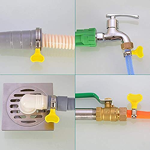 HOKIPO® Adjustable Stainless Steel Hose Clamp Set, Pack of 9 (0.5 Inch,0.75 inch & 1.25 inch) - Image 4
