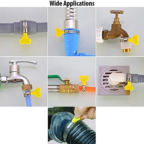 HOKIPO® Adjustable Stainless Steel Hose Clamp Set, Pack of 9 (0.5 Inch,0.75 inch & 1.25 inch) - Image 3