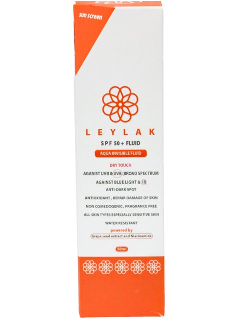 Leylak Spf 50+ Spray Aqua Invisible Fluid Spray Dry Touch 50 ML