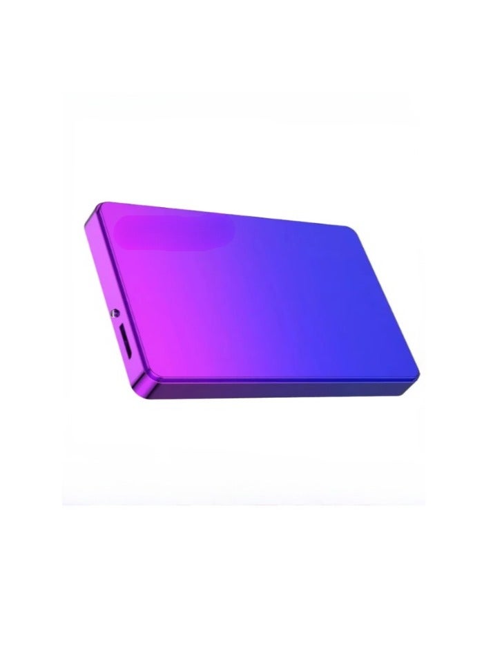 AROAQ External Hard Drive, USB3.0 Ultra Slim HDD Storage Device, Portable Compact High-speed Mobile Hard Disk Compatible for Pc, Desktop, Mobiles, Laptop, Game Console, Ps4, (Gradient Blue Purple, 2TB) - Image 1