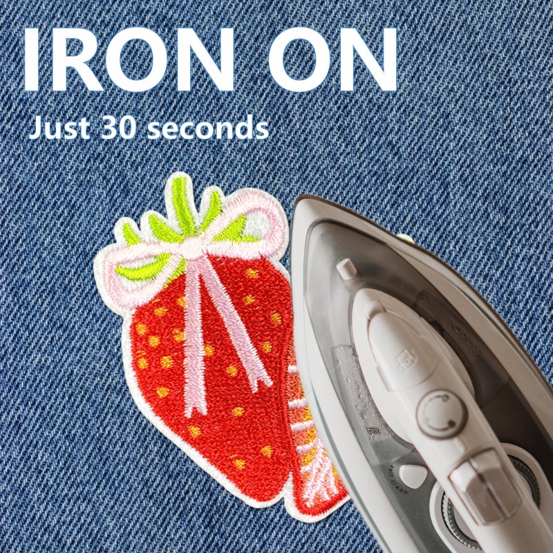 Cazzon Boho Girly Iron On Patches, Cute Embroidery Applique Patch, DIY Decorative Heat Press Patches for Jeans Jackets Clothing Backpacks Hats (Boho4 12 Pcs) - Image 3