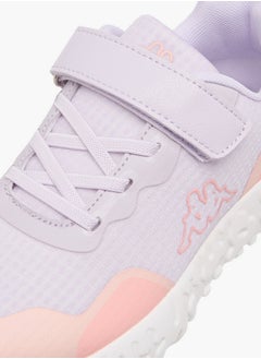 Kappa Girls' Colourblock Sports Shoes with Hook and Loop Closure  - Image 4