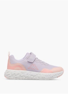 Kappa Girls' Colourblock Sports Shoes with Hook and Loop Closure  - Image 3