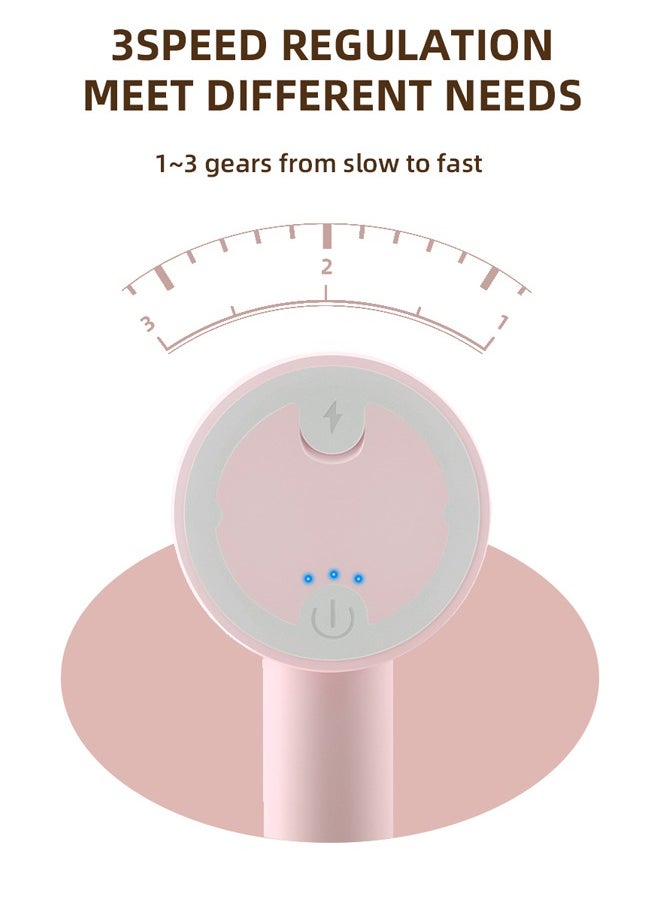 VOGMAX Rechargeable Handheld Egg Beater, Cordless Blender for Cooking, Baking, Baby Food Pureeing, Smoothies and Sauces (Pink)  - Image 3