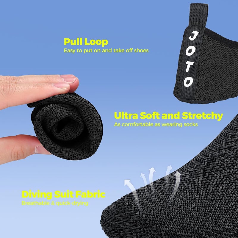 JOTO Water Shoes for Women Men Kids, Barefoot Quick-Dry Aqua Water Socks Slip-on Swim Beach Shoes for Snorkeling Surfing Kayaking Beach Walking Yoga - Image 4