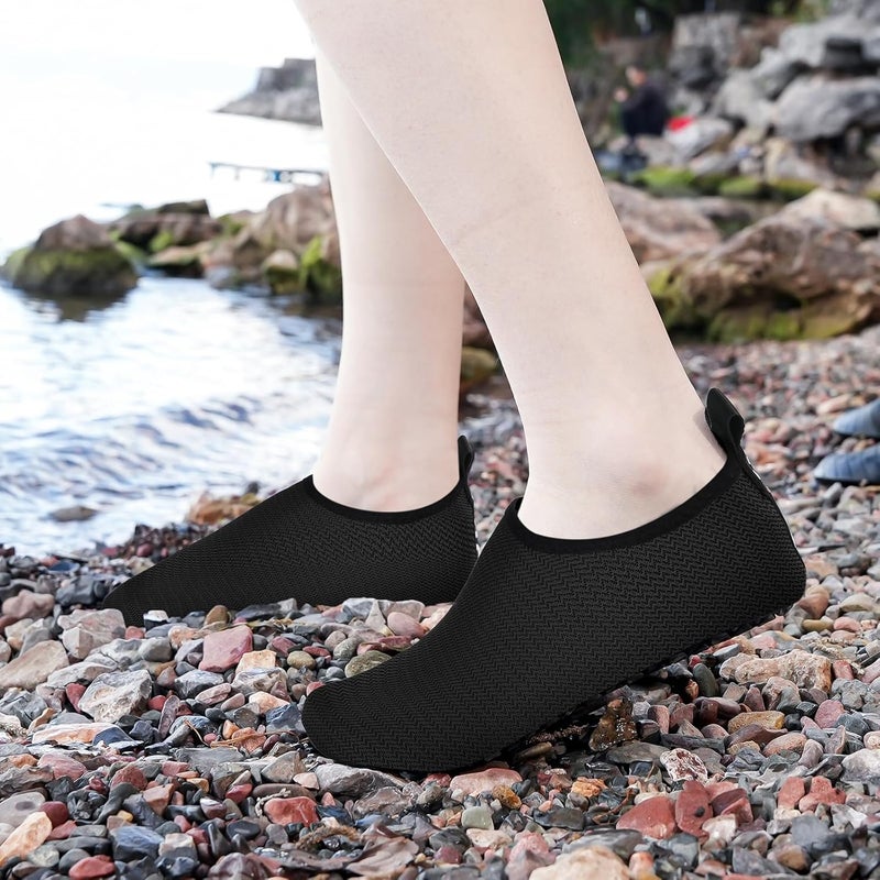 JOTO Water Shoes for Women Men Kids, Barefoot Quick-Dry Aqua Water Socks Slip-on Swim Beach Shoes for Snorkeling Surfing Kayaking Beach Walking Yoga - Image 2