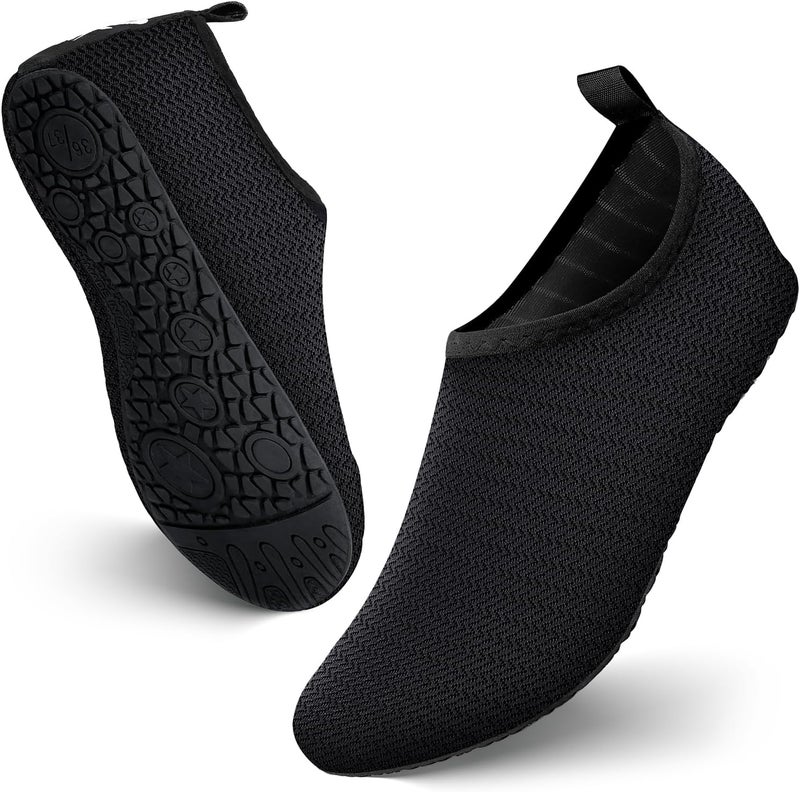 JOTO Water Shoes for Women Men Kids, Barefoot Quick-Dry Aqua Water Socks Slip-on Swim Beach Shoes for Snorkeling Surfing Kayaking Beach Walking Yoga - Image 1