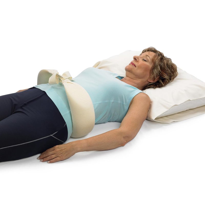 OPTP The Original McKenzie night roll — Low Back Pillow for Sleeping and Round Back Support Pillow for Spine and Side Support — Size Small/Medium - Image 2