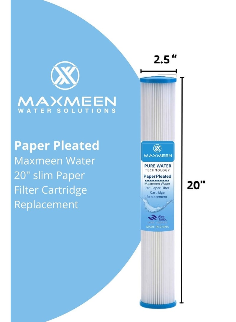 ماكسمين غيار فلتر مياه شرائح ورقية 20 إنش من Maxmeen Water ( شمعة فلتر ) - Image 1