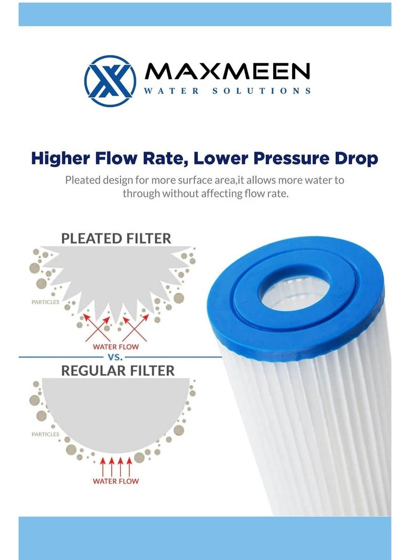 ماكسمين غيار فلتر مياه شرائح ورقية 20 إنش من Maxmeen Water ( شمعة فلتر ) - Image 5