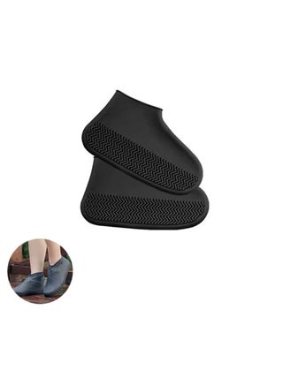 Rainproof Shoe Cover, Pair of Waterproof Rubber Covers, Unisex Shoe Covers, Pair of Shoe Protection Covers, Rain-Resistant Rubber Cover, Waterproof Cover, Rain-Resistant Shoe Covers, Shoe Rain Cover, Shoe Cover Against Rain, Shoe Cover Against Rainwater, Shoe Rain Cover, Boot Protection Cover, Latex Protection Cover from Wet Ground, Waterproof Shoe Cover, Boot Covers for Walking on Wet Rainy Ground, Shoe Covers in Rain and Outdoor, Snow | Size L - Black Color. - pzsku/Z4438BD24F102FB3BC8A3Z/45/1745536196/6da3a60a-5ee3-46e7-9228-8eead2f2f606