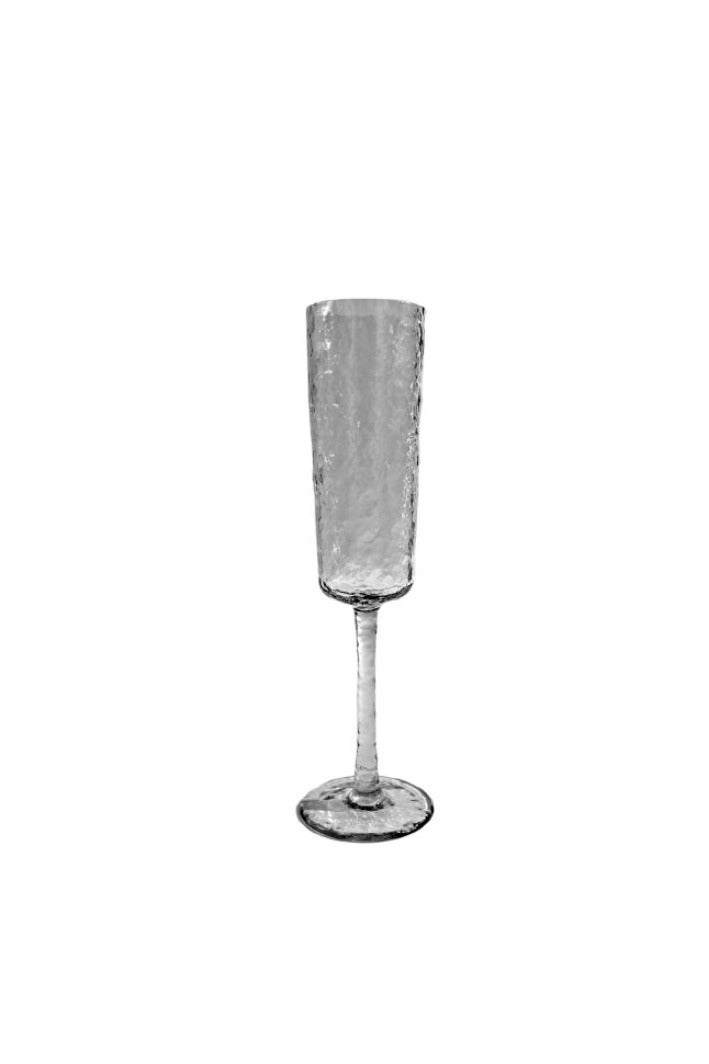 Caustics Champagne Flute Glass –  BPA-Free, 180ml 