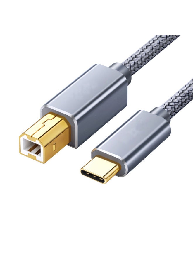 Notebook TYPEC To Usb Square Port Printing Cable Electronic Piano Electric Piano Yamaha Electronic Musical Instrument Data Cable-Color:0.5 M  - Image 5