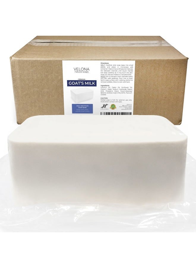velona 25 LB - GOATS MILK Soap Base | Wholesale & Bulk | SLS/SLES free | Melt and Pour | Natural Bars For The Best Result for Soap-making - Image 1