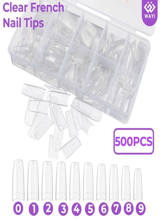 WAYI Acrylic Nail Kit with Drill - 58ml Acrylic Liquid Monomer, 4 Colors Powder (Pink White Nude Clear), Drill with 7 Bits & 6 Sanding Bands, 1000pcs French Tips, Nail Art Tools Set - Image 5