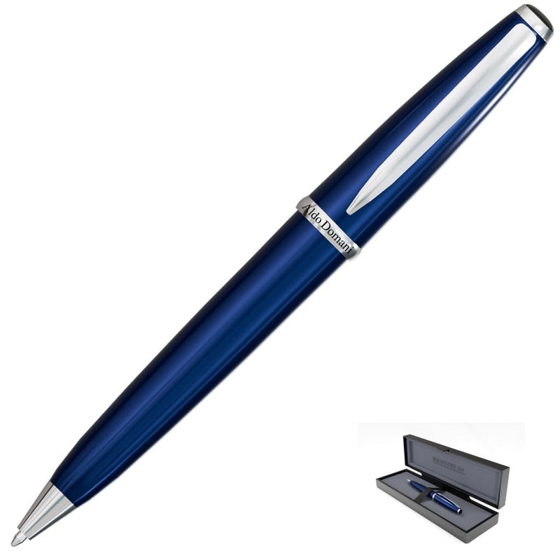 Monteverde USA Aldo Domani Ballpoint Pen - Blue, Italian-Inspired Luxury, Smooth Writing - Image 2