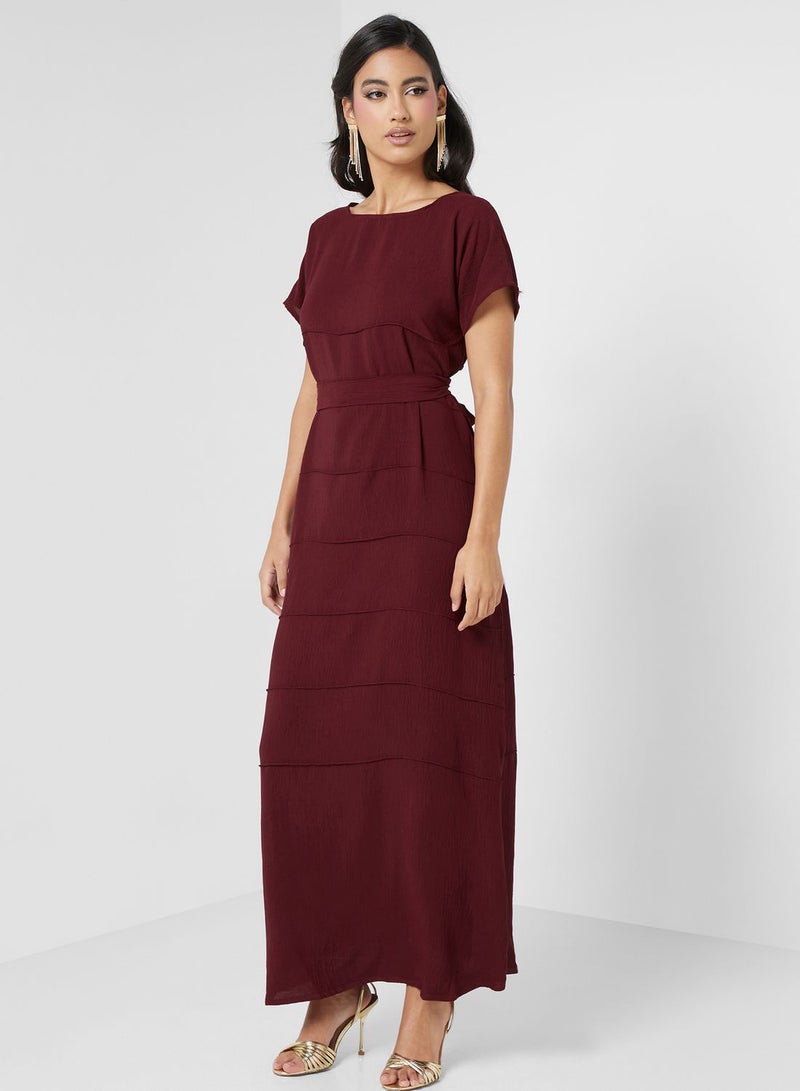 Tiered Waist Maxi Dress