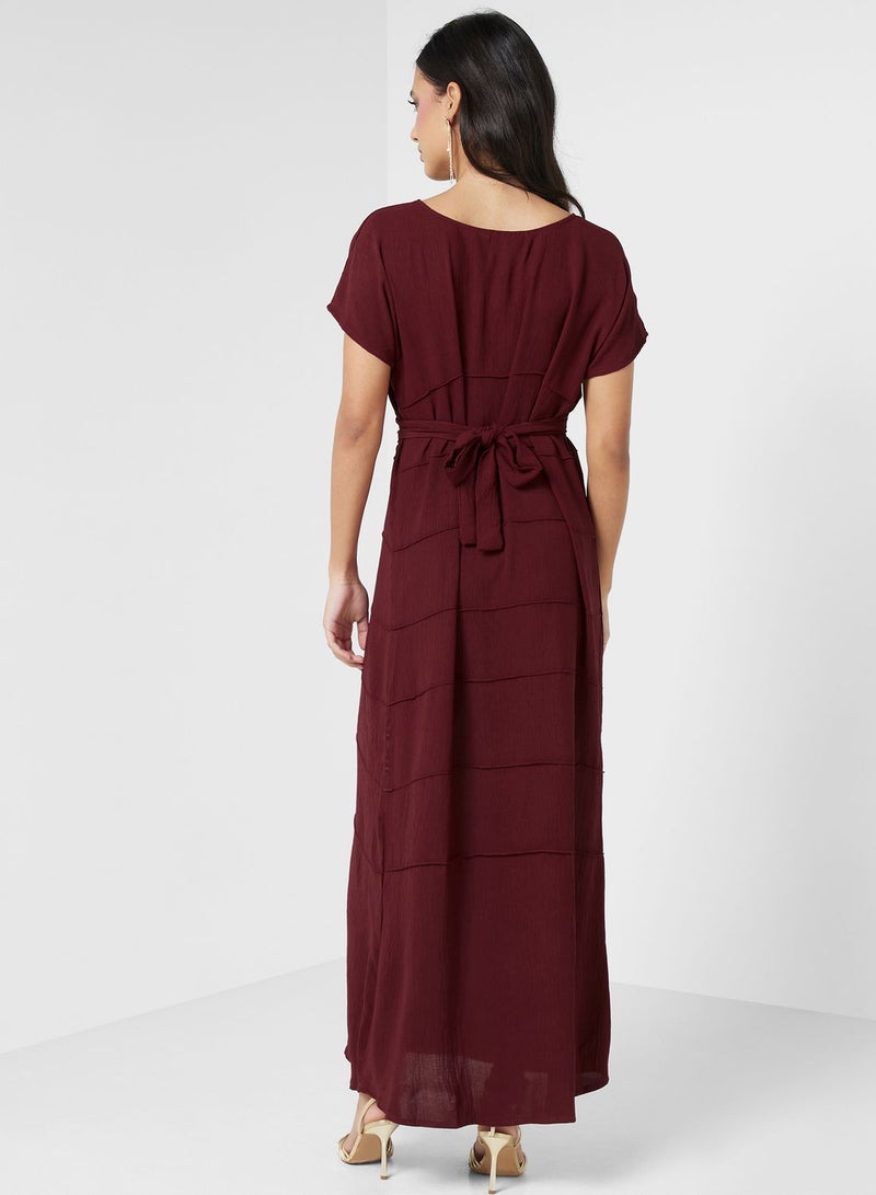 Tiered Waist Maxi Dress