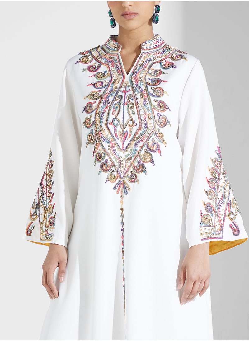 Khizana Embroidered Jalabiya  - Image 3