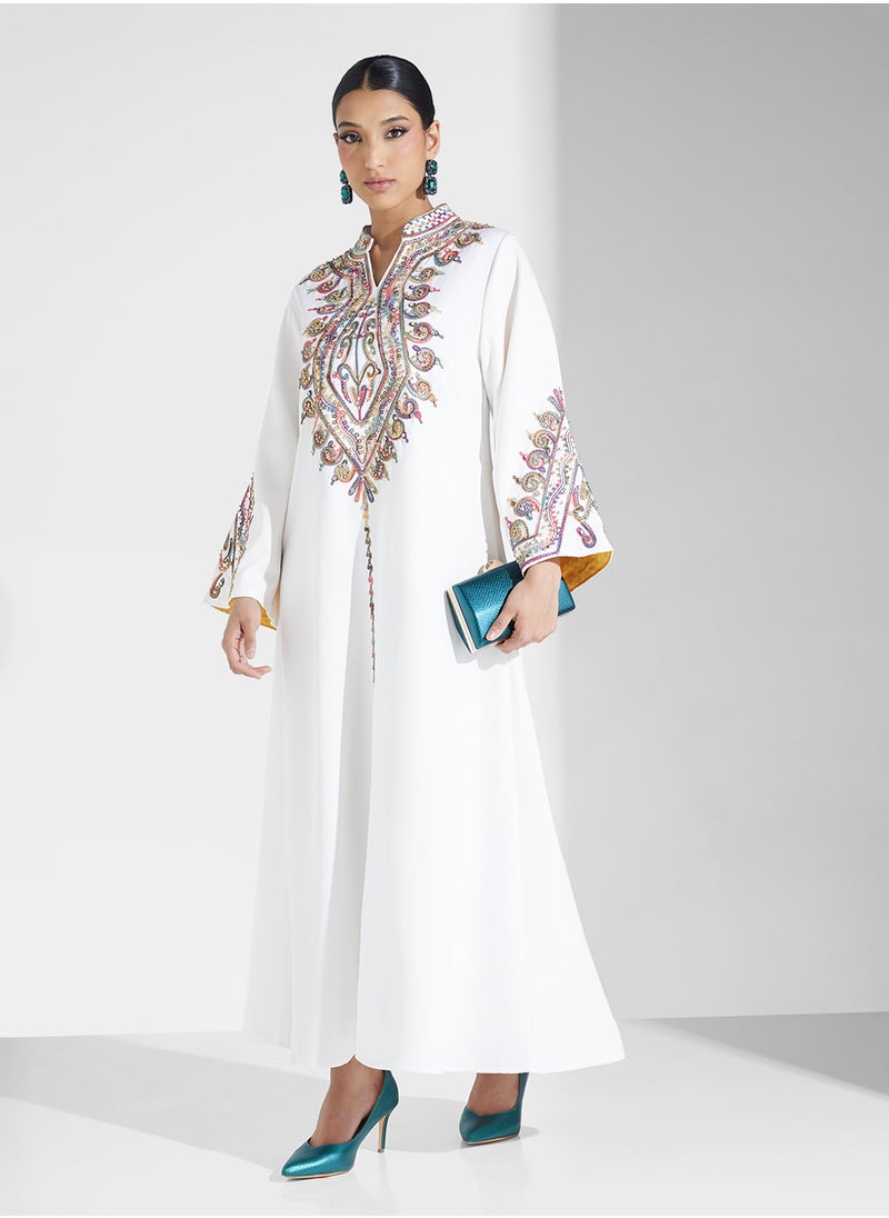 Khizana Embroidered Jalabiya  - Image 1