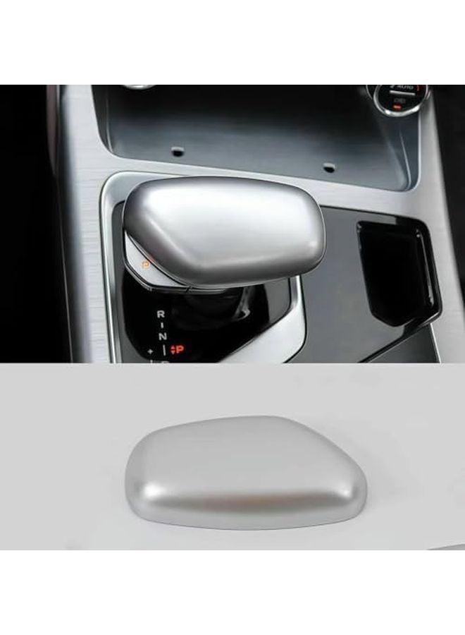 Geely Gear Shift Knob Cover Parking Button Trim ABS Carbon Silver For Tugella Xingyue FY11 2019 2023 - Image 3