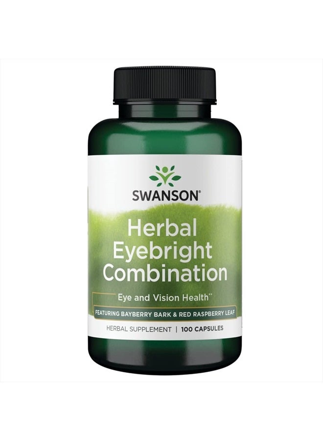 SWANSON Herbal Eyebright Combination 100 Capsules - Image 1