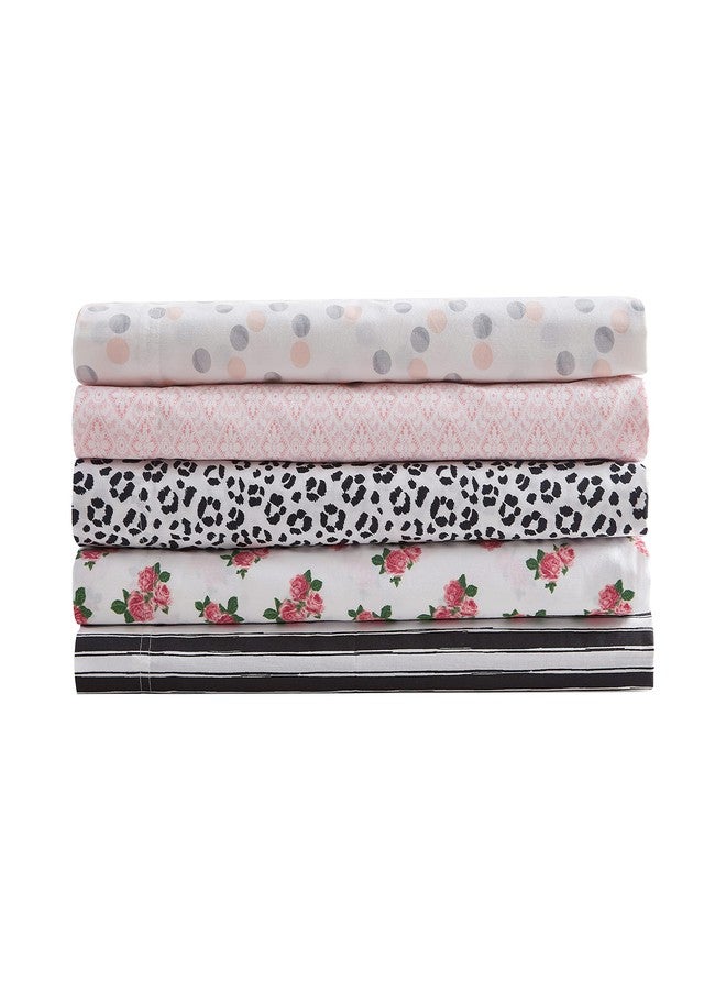 Betsey Johnson Teeny Tiny Roses Cotton Pink 3 Piece Sheet Set-Twin - Image 5
