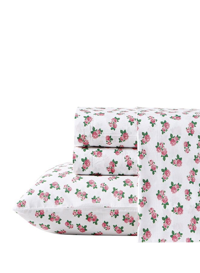 Betsey Johnson Teeny Tiny Roses Cotton Pink 3 Piece Sheet Set-Twin - Image 1