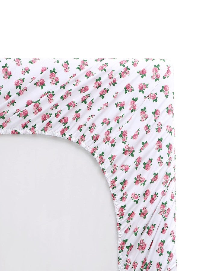 Betsey Johnson Teeny Tiny Roses Cotton Pink 3 Piece Sheet Set-Twin - Image 4
