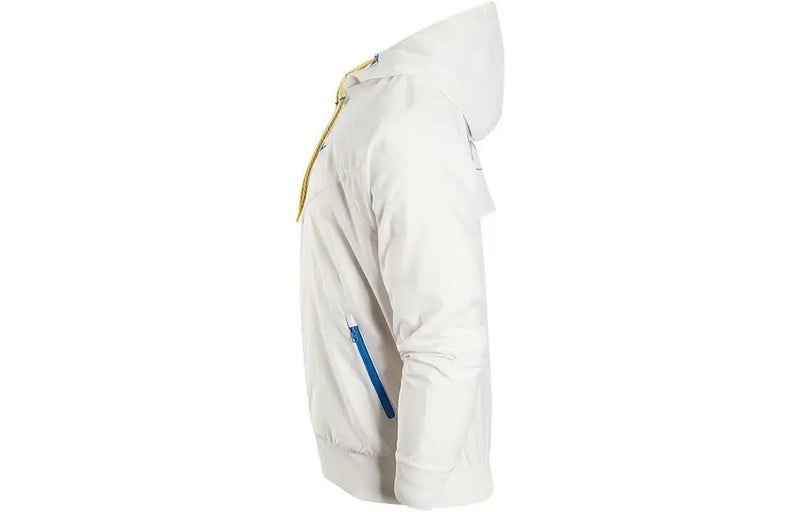 Nike Woven Sports Hooded Windbreaker Jacket 'White' - Image 4