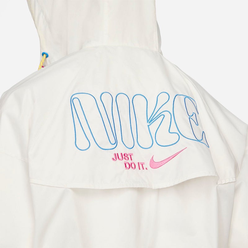 Nike Woven Sports Hooded Windbreaker Jacket 'White' - Image 2