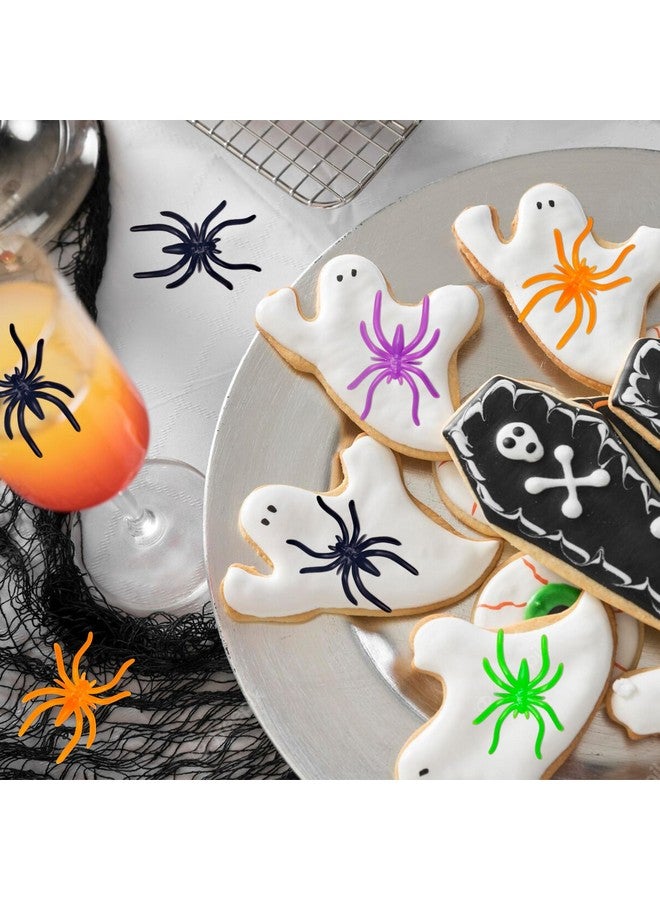 ماكس فن 300 قطعة حلقات العنكبوت حلقات الهالوين للأطفال هدايا الحفلات 1.96 بوصة حلقات العنكبوت البلاستيكية السائبة للأطفال إكسسوارات تنكرية زخارف حفلات الهالوين المورد - Image 5