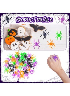 Max Fun 300Pcs Spider Rings Halloween Rings For Kids Party Favors 1.96’’ Plastic Spider Rings Bulk For Kids Costume Accessories Halloween Party Decorations Supplier  - Image 2