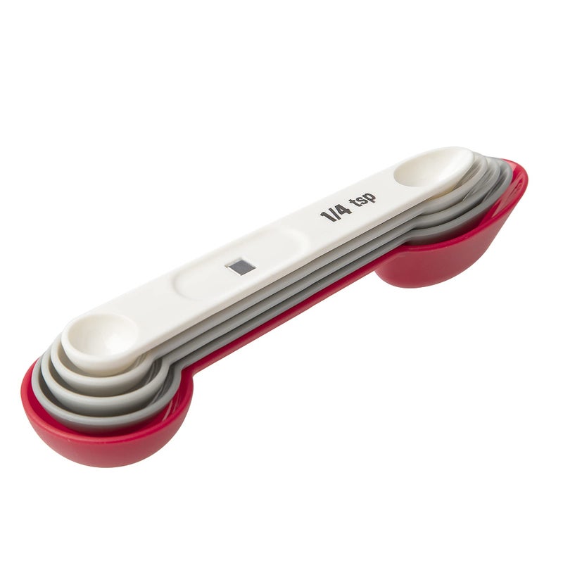 Prepworks DualEnded Magnetic Measuring Spoon Set White 5 Piece